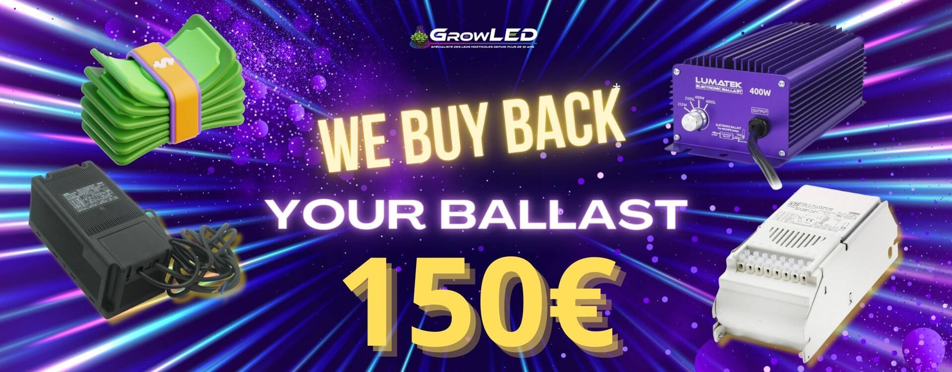 Wir kaufen das HPS-Vorschaltgerät für 150€ – Nutzen Sie diesen Vorteil, um auf LED-Beleuchtung umzusteigen – Begrenztes Angebot!