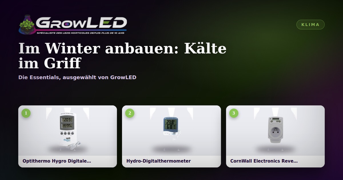 Im Winter anbauen: die Kälte in den Griff bekommen und die Temperatur der Box stabilisieren