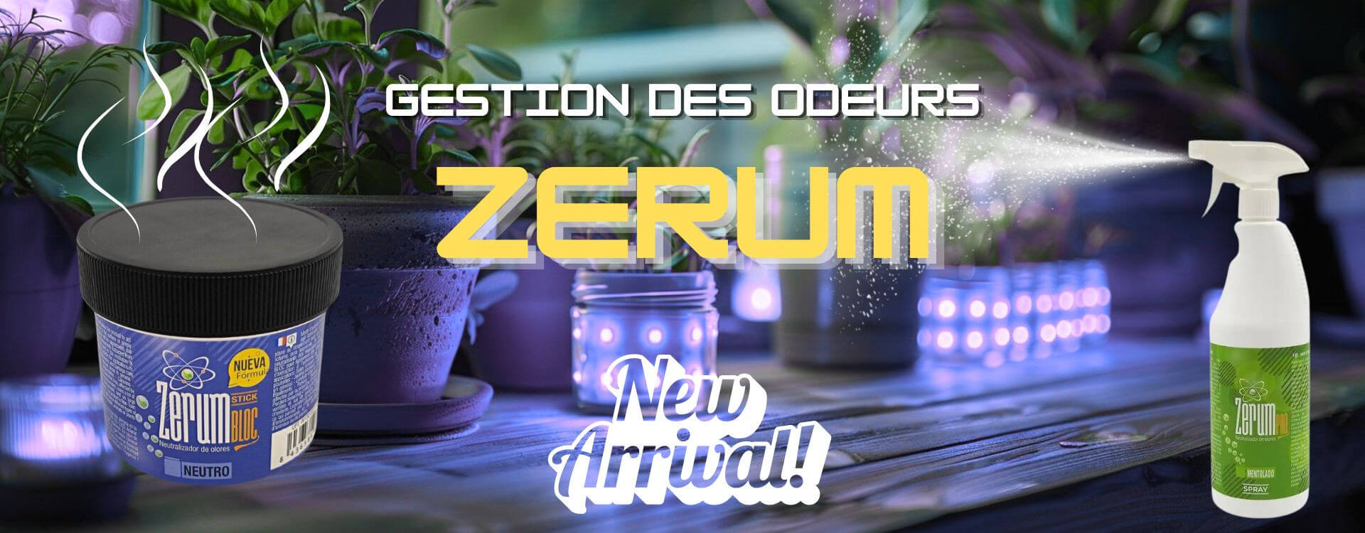 Neutralisieren Sie unerwünschte Gerüche in Ihrem Innengarten: Entdecken Sie die innovative ZERUM-Lösung