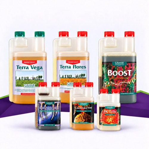 Komplettes CANNA Terra-Paket — Mineralische Nährstoffe in Blumenerde